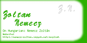 zoltan nemecz business card