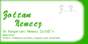 zoltan nemecz business card